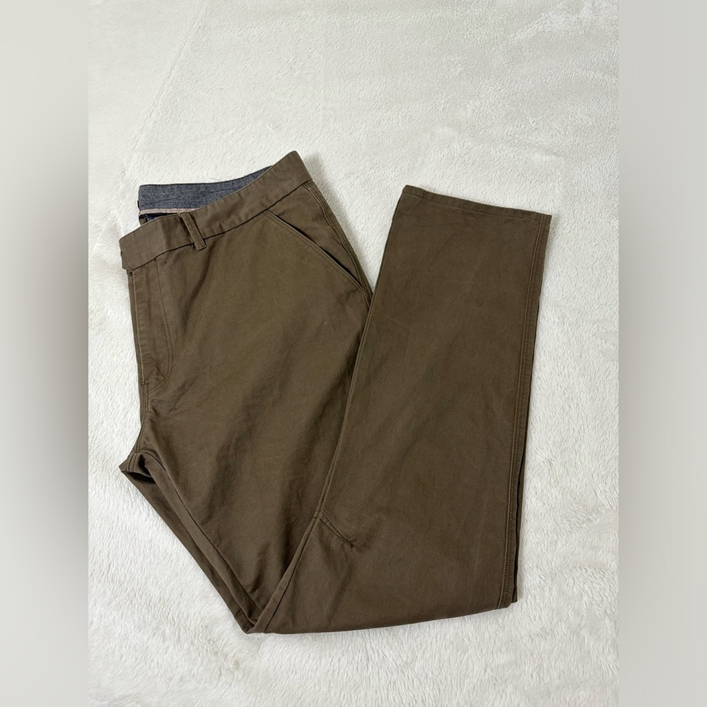 Jeremiah Mens Casual Cuffed Pants Olive Green/ Khaki Brown Size 40